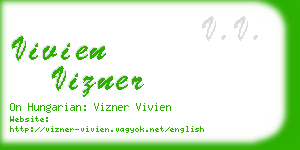 vivien vizner business card